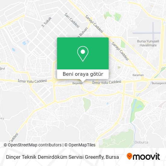 Dinçer Teknik Demirdöküm Servisi Greenfly harita