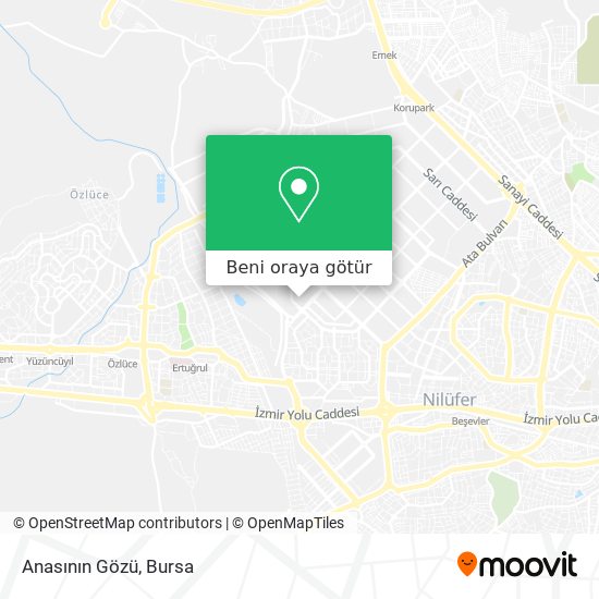Anasının Gözü harita