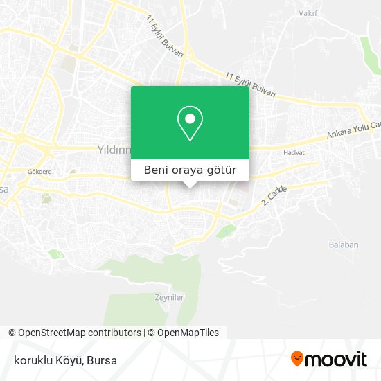 koruklu Köyü harita