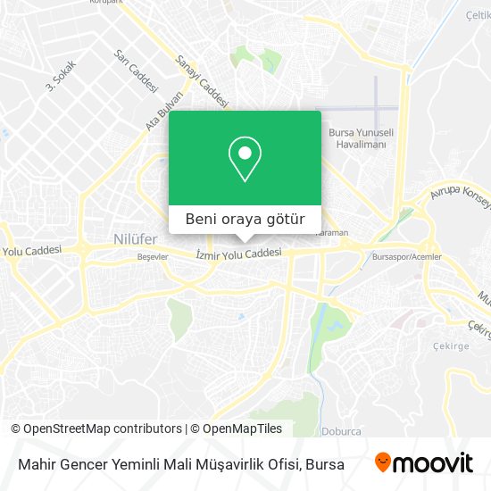 Mahir Gencer Yeminli Mali Müşavirlik Ofisi harita