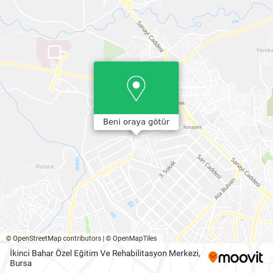 İkinci Bahar Özel Eğitim Ve Rehabilitasyon Merkezi harita
