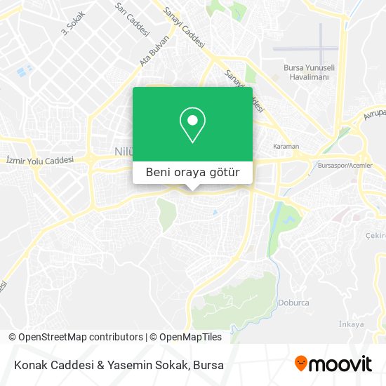 Konak Caddesi & Yasemin Sokak harita