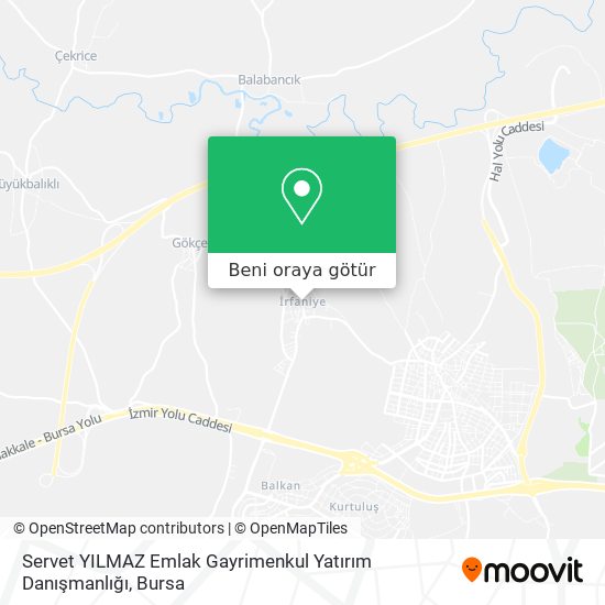 Servet YILMAZ Emlak Gayrimenkul Yatırım Danışmanlığı harita
