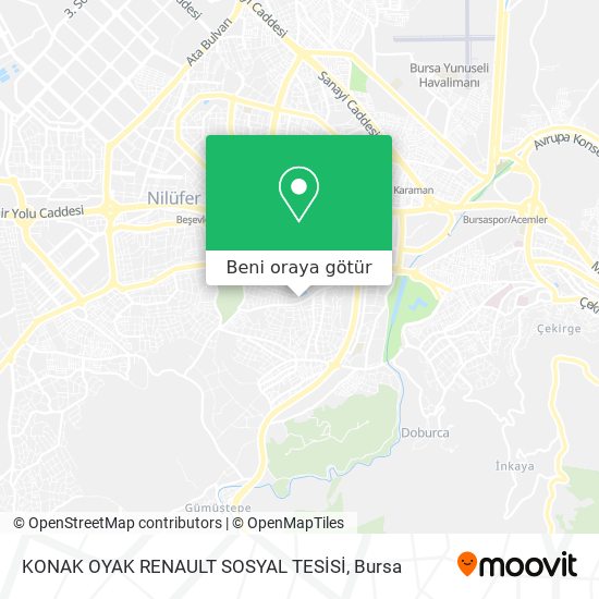 KONAK OYAK RENAULT SOSYAL TESİSİ harita