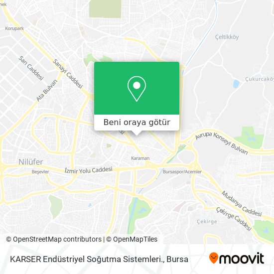 KARSER  Endüstriyel Soğutma Sistemleri. harita