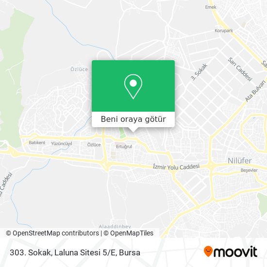 303. Sokak, Laluna Sitesi 5/E harita