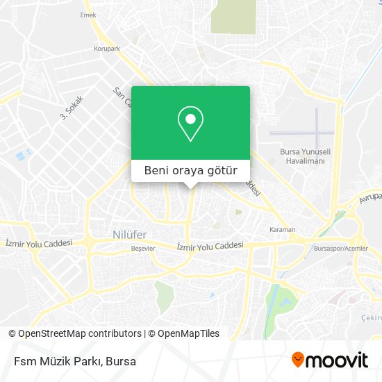 Fsm Müzik Parkı harita