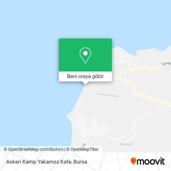 Askeri Kamp Yakamoz Kafe harita