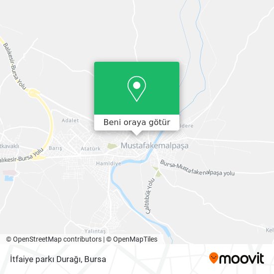 İtfaiye parkı Durağı harita