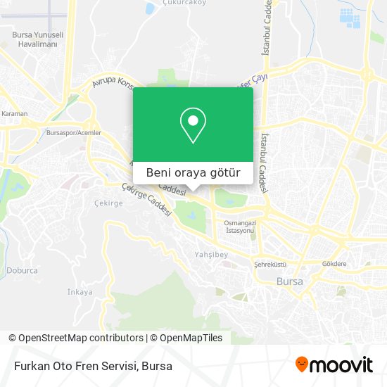 Furkan Oto Fren Servisi harita