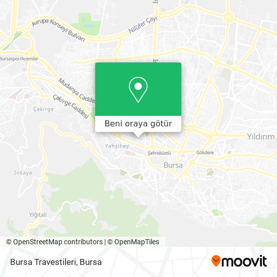 Bursa Travestileri harita