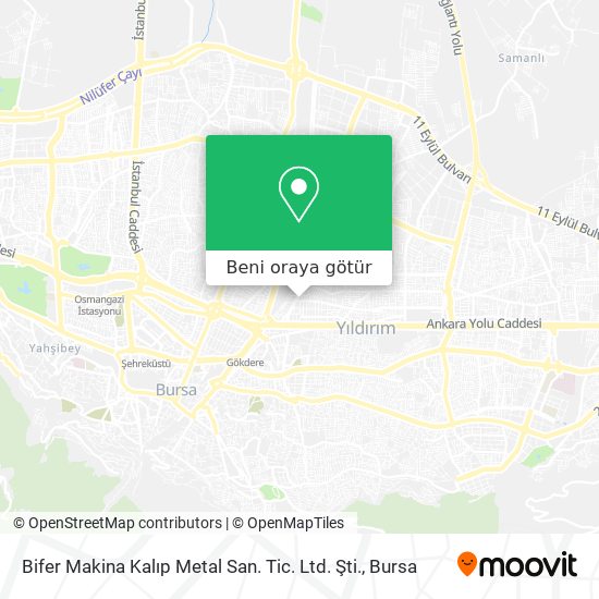 Bifer Makina Kalıp Metal San. Tic. Ltd. Şti. harita