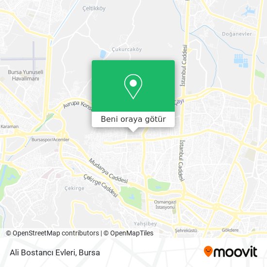 Ali Bostancı Evleri harita