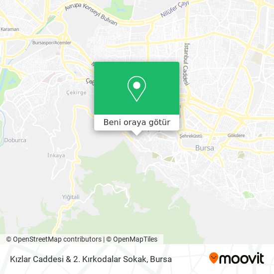 Kızlar Caddesi & 2. Kırkodalar Sokak harita