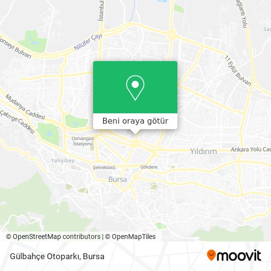 Gülbahçe Otoparkı harita