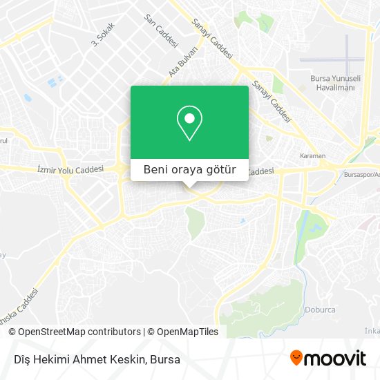 Dîş Hekimi Ahmet Keskin harita