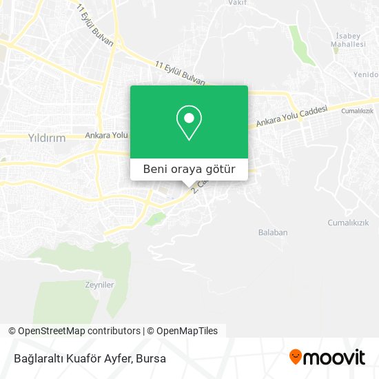 Bağlaraltı Kuaför Ayfer harita