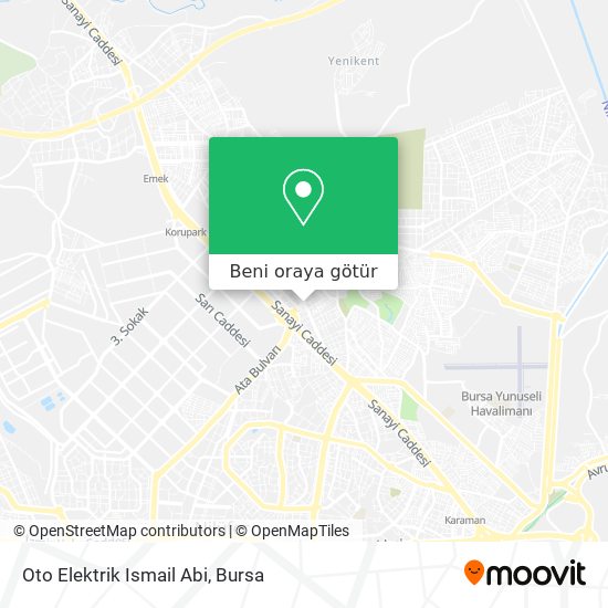 Oto Elektrik Ismail Abi harita
