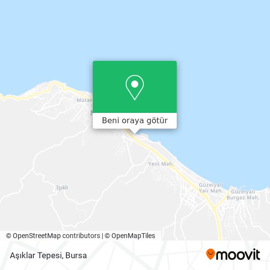 Aşıklar Tepesi harita