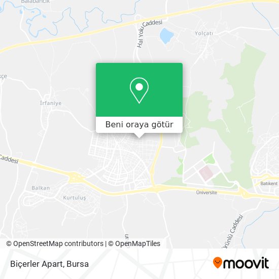Biçerler Apart harita