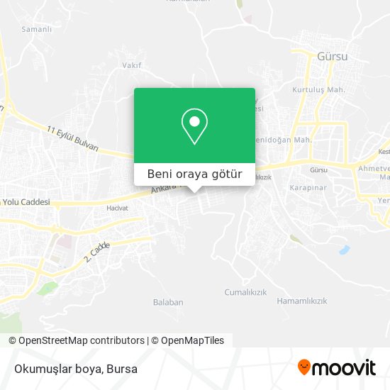 Okumuşlar boya harita