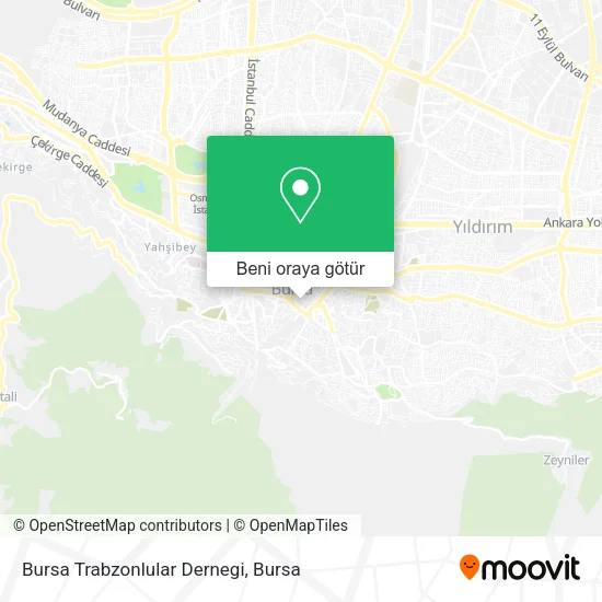 Bursa  Trabzonlular Dernegi harita