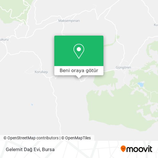 Gelemit Dağ Evi harita