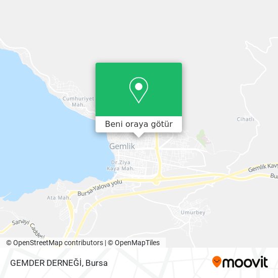 GEMDER DERNEĞİ harita