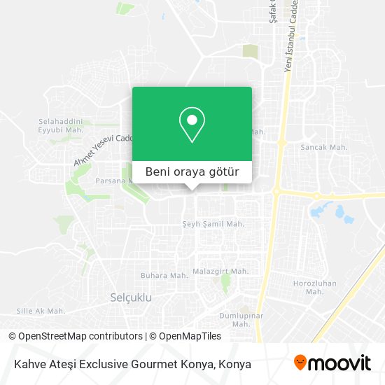 Kahve Ateşi Exclusive Gourmet Konya harita