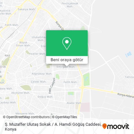 Ş. Muzaffer Ulutaş Sokak / A. Hamdi Göğüş Caddesi harita