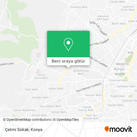 Çetmi Sokak harita
