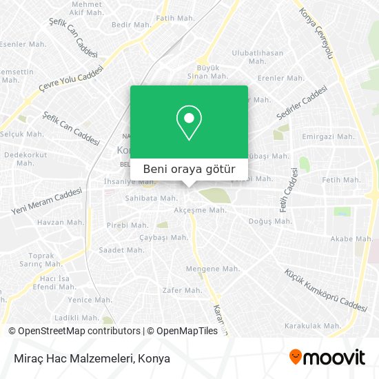 Miraç Hac Malzemeleri harita