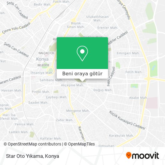 Star Oto Yıkama harita