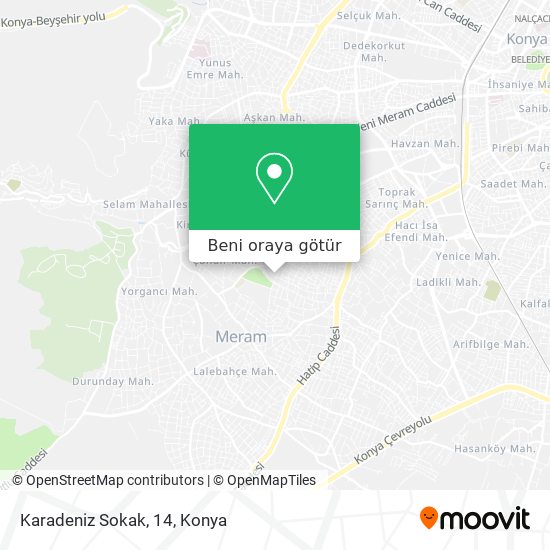 Karadeniz Sokak, 14 harita
