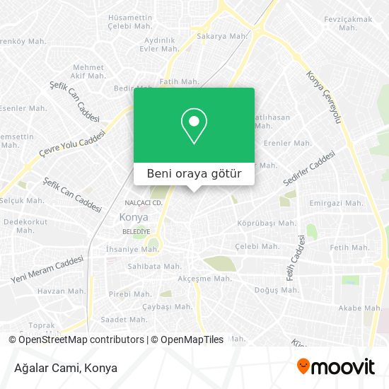 Ağalar Cami harita