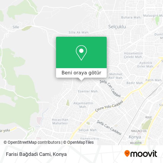 Farisi Bağdadi Cami harita