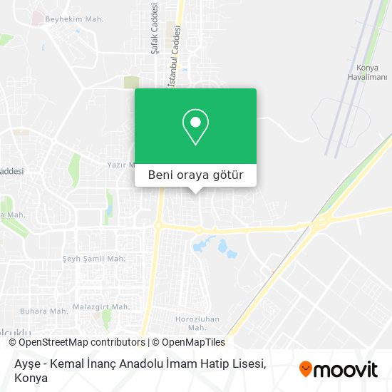 Ayşe - Kemal İnanç Anadolu İmam Hatip Lisesi harita