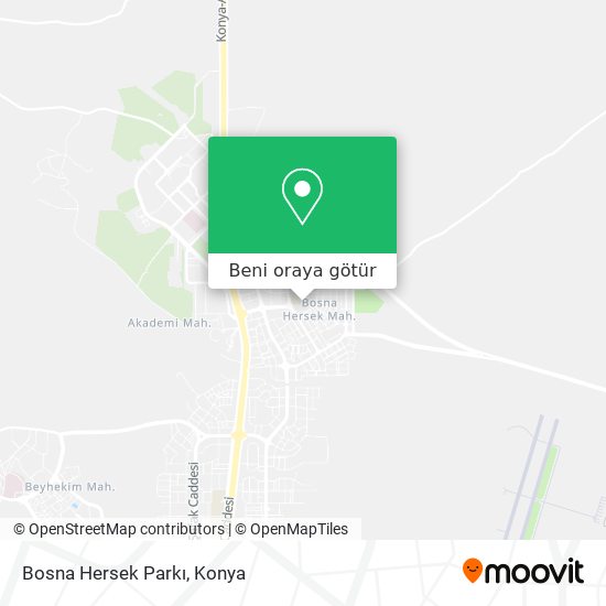 Bosna Hersek Parkı harita