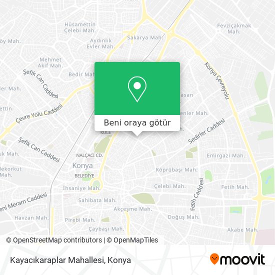 Kayacıkaraplar Mahallesi harita