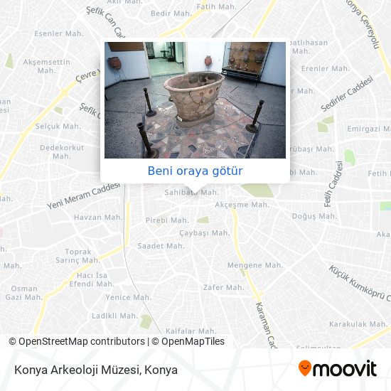 Konya Arkeoloji Müzesi harita