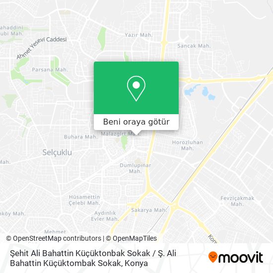 Şehit Ali Bahattin Küçüktonbak Sokak / Ş. Ali Bahattin Küçüktombak Sokak harita