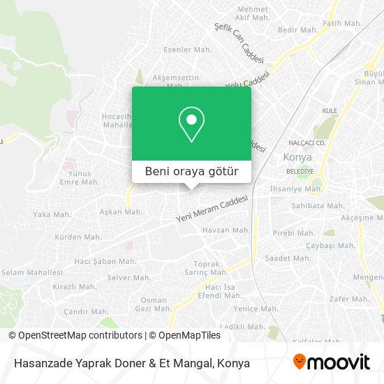 Hasanzade Yaprak Doner & Et Mangal harita
