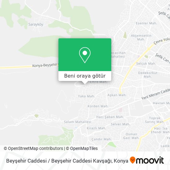 Beyşehir Caddesi / Beyşehir Caddesi Kavşağı harita