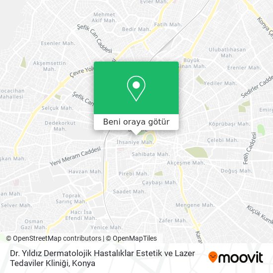 Dr. Yıldız Dermatolojik Hastalıklar Estetik ve Lazer Tedaviler Kliniği harita