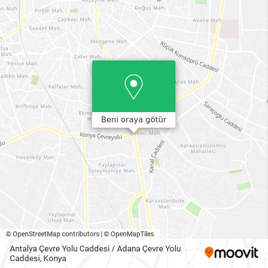 Antalya Çevre Yolu Caddesi / Adana Çevre Yolu Caddesi harita