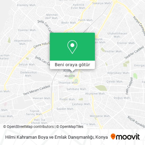 Hilmi Kahraman Boya ve Emlak Danışmanlığı harita