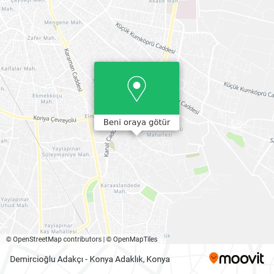 Demircioğlu Adakçı - Konya Adaklık harita