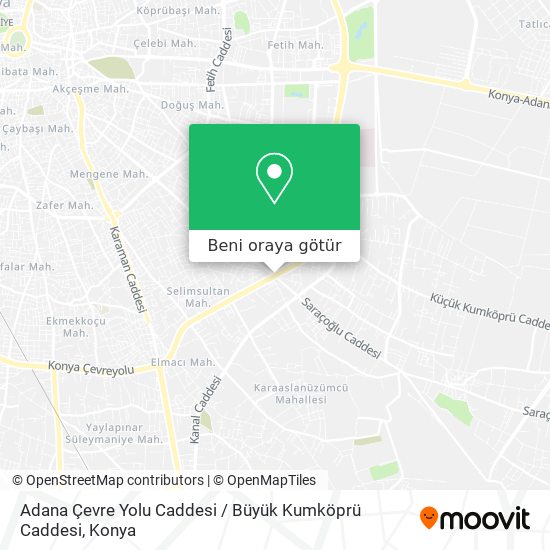 Adana Çevre Yolu Caddesi / Büyük Kumköprü Caddesi harita