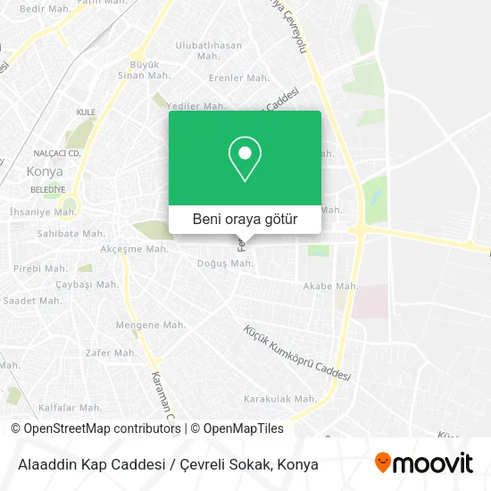 Alaaddin Kap Caddesi / Çevreli Sokak harita