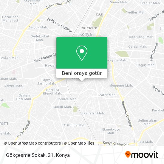 Gökçeşme Sokak, 21 harita